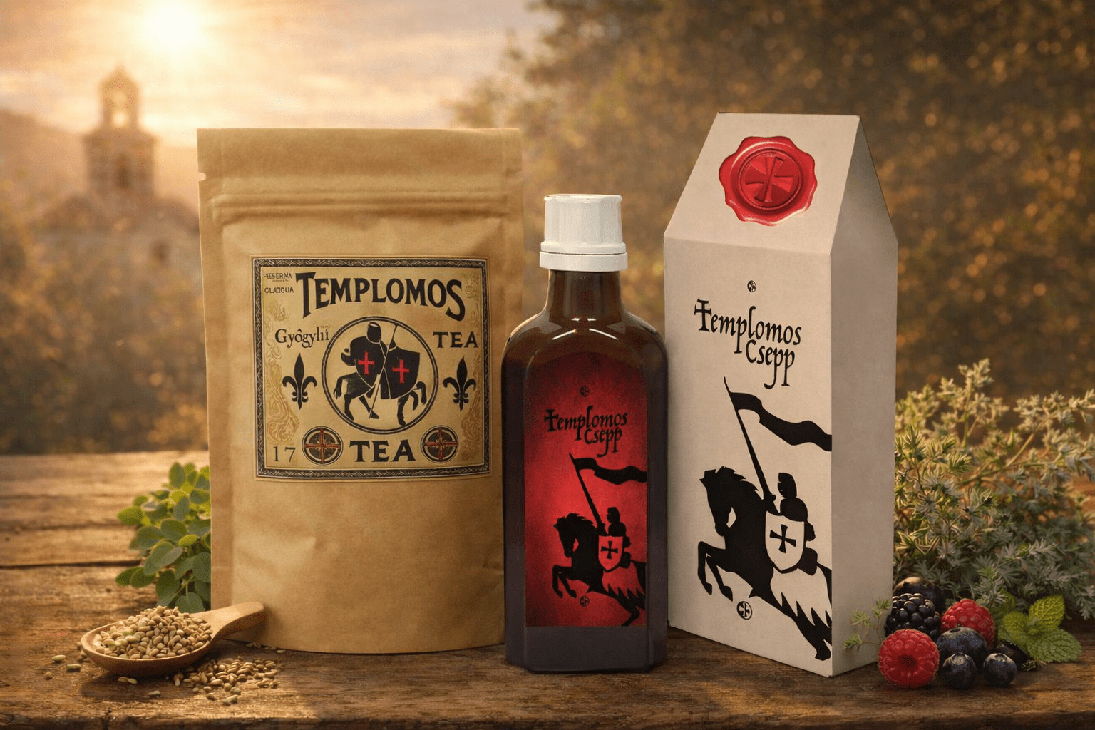 Templomos Tea + Templomos Csepp és Ezüst Benedek Medál - Image 10