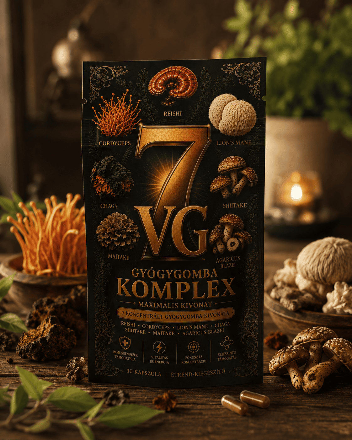 VG 7 gyógygomba Komplex (Havi adag)